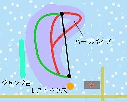 美深スキー場 piste map