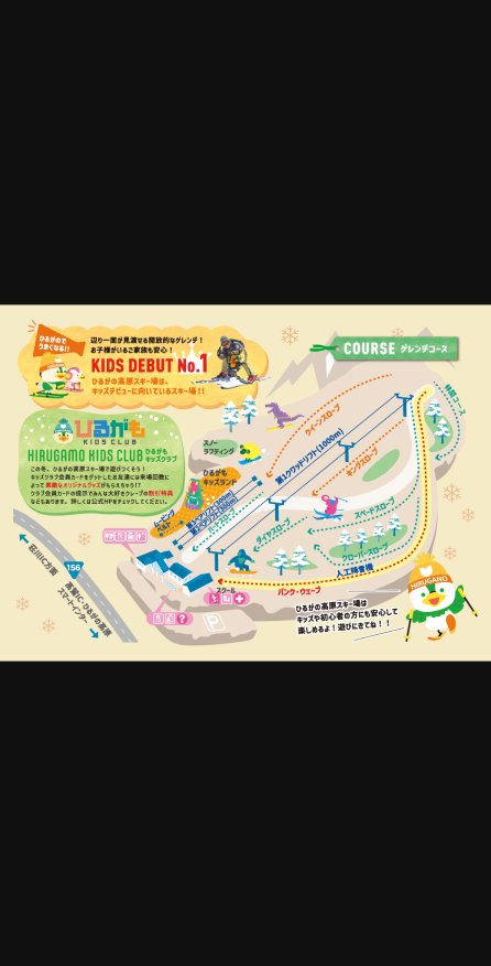ひるがの高原スキー場 piste map