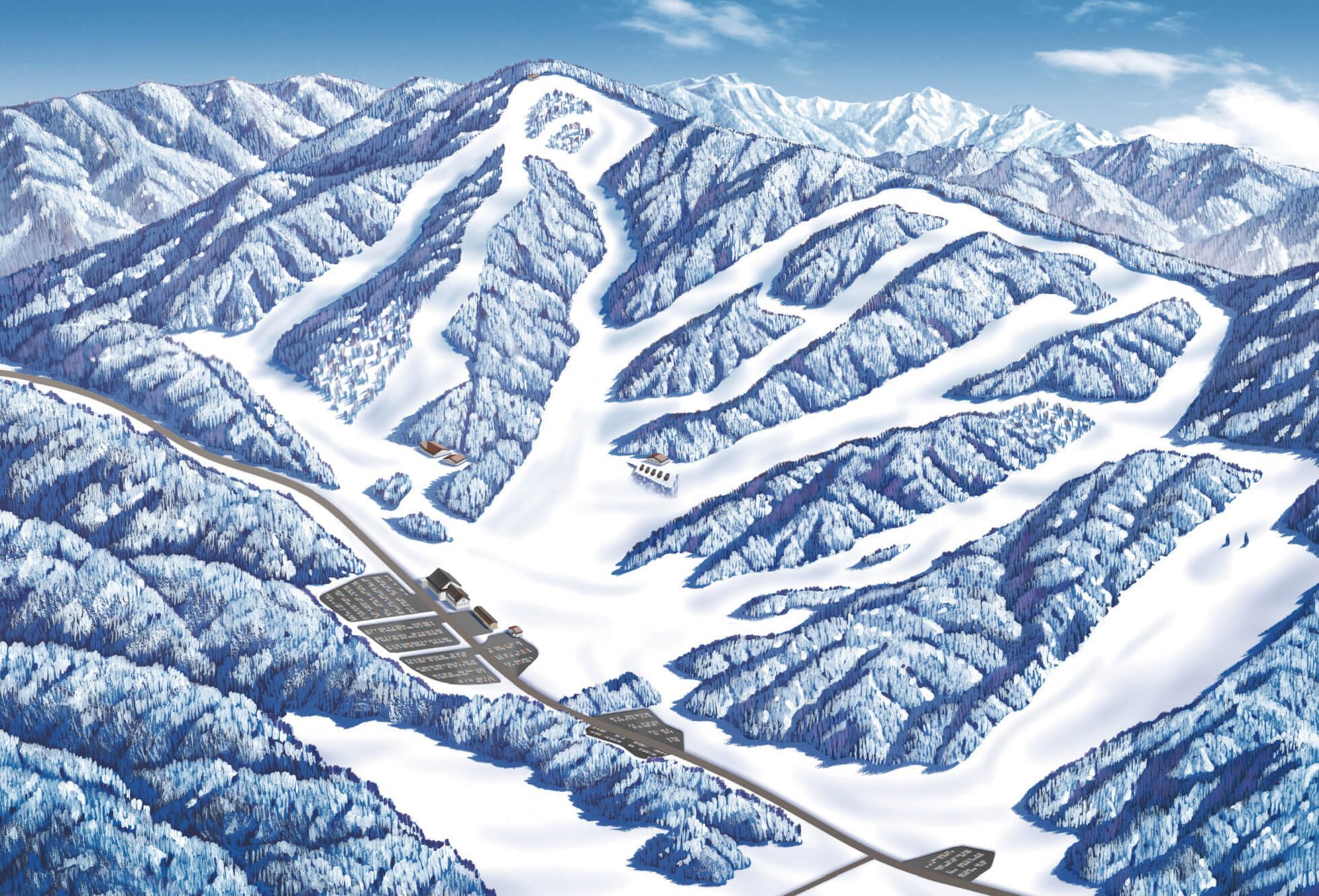 群馬みなかみほうだいぎスキー場(旧 宝台樹スキー場) piste map