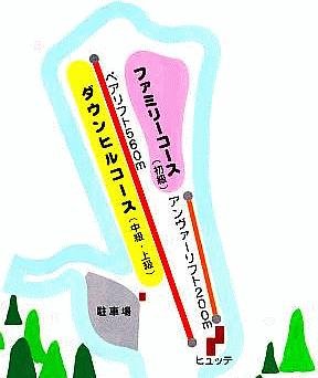 稲川スキー場 piste map