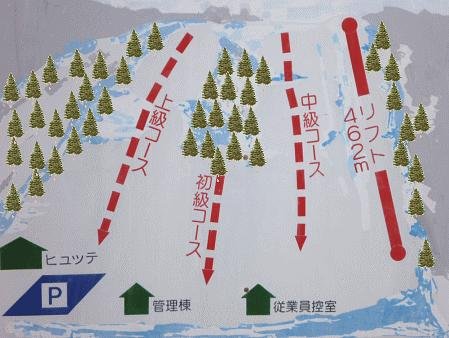 清里町営緑スキー場 piste map