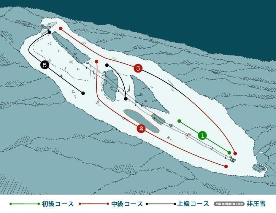 国設南ふらのスキー場 piste map