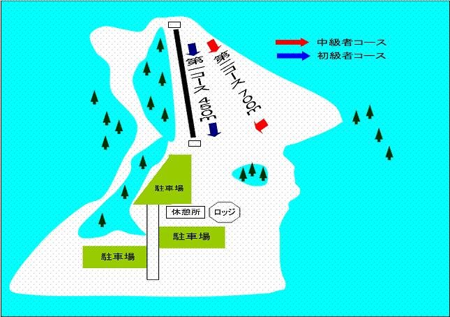 室蘭市高原だんパラスキー場 piste map