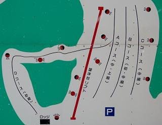 小平町望洋台スキー場 piste map