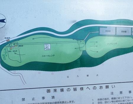リバウェル井川スキー場 piste map
