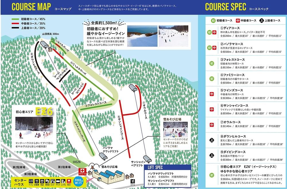 SNOW CRUISE ONZE piste map