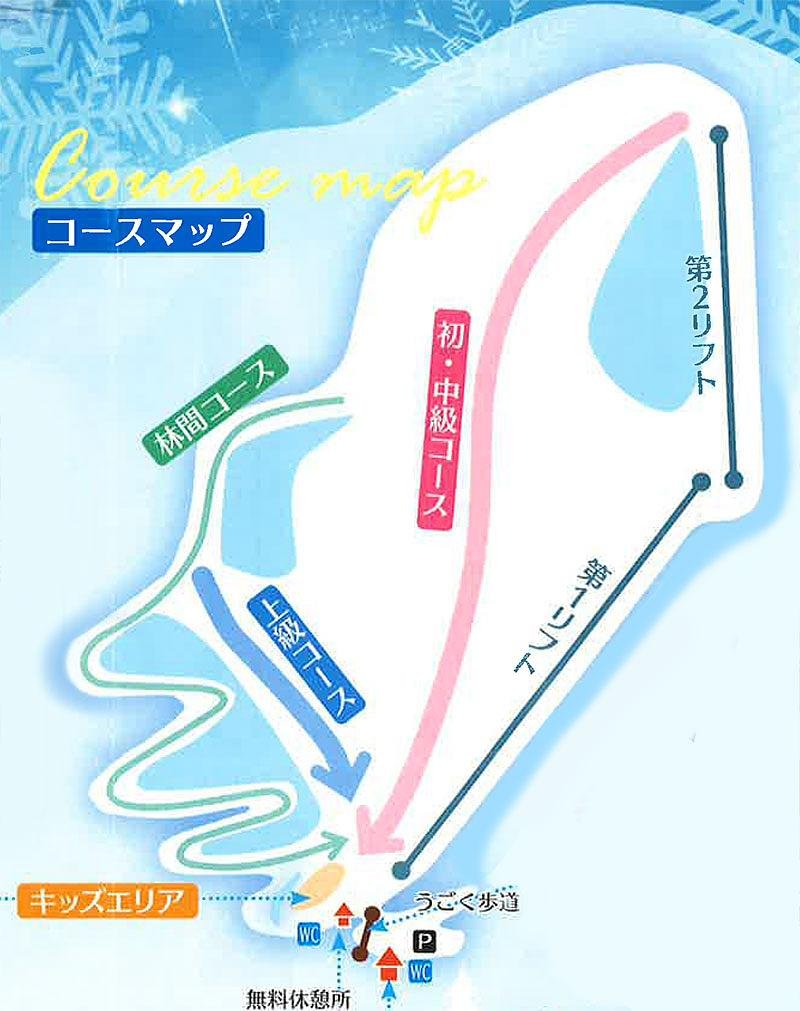 武石番所ヶ原スキー場 piste map