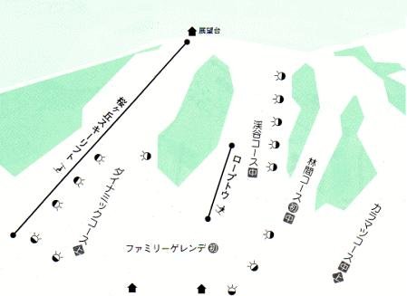 滝上町桜ケ丘スキー場 piste map