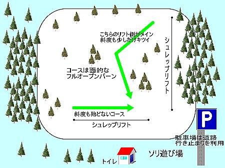 天狗高原スキー場 piste map