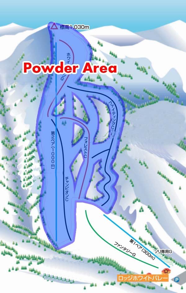 ホワイトバレーみなかみ piste map