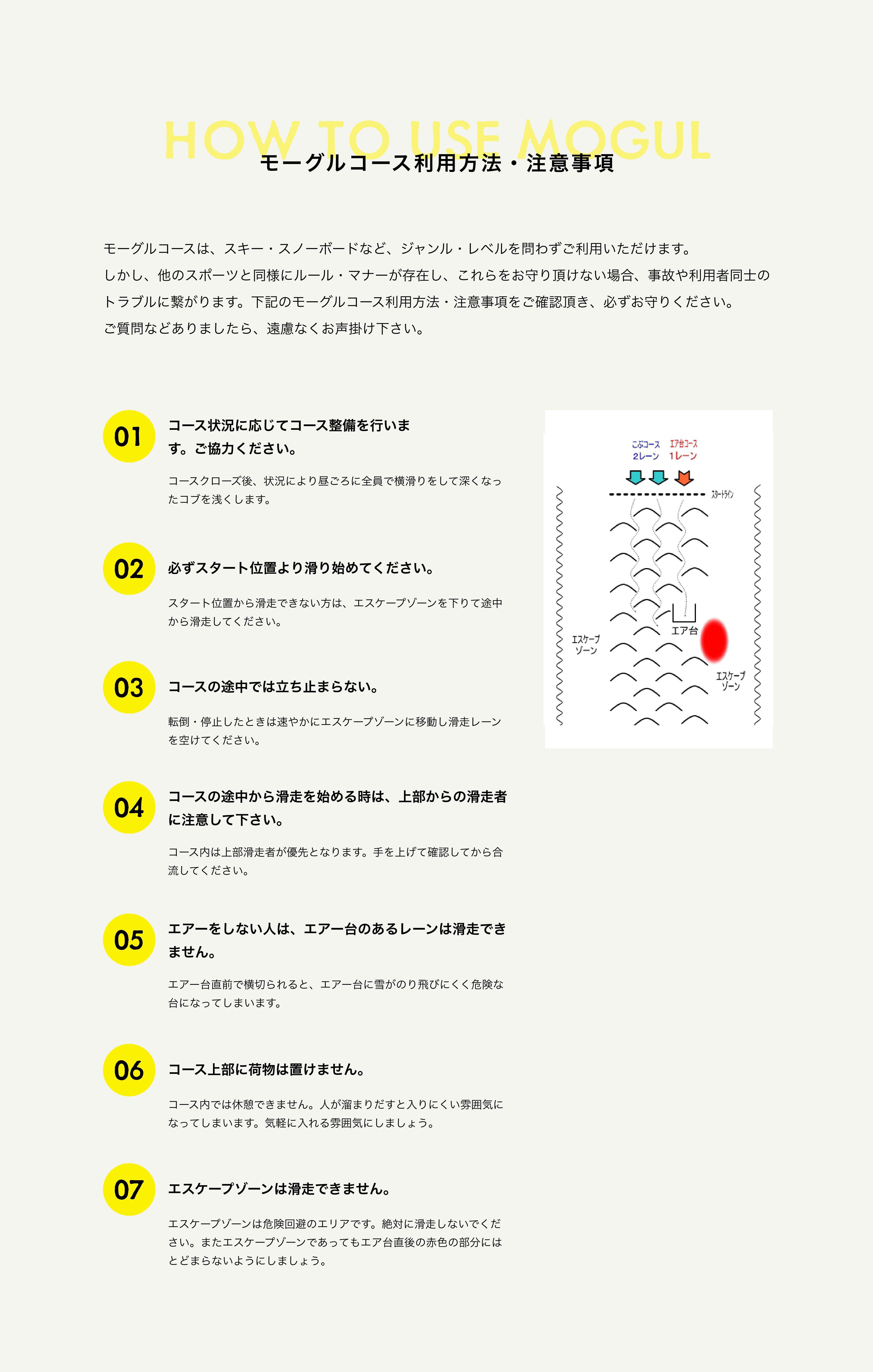 ホワイトピアたかす piste map