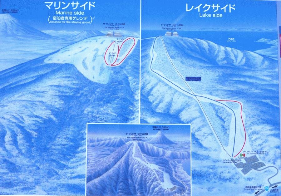 ウィンザースノービレッジ piste map